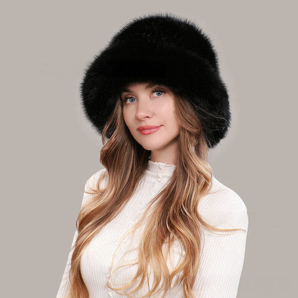 Amélia Loraine Faux Fur Winter Bucket Hat