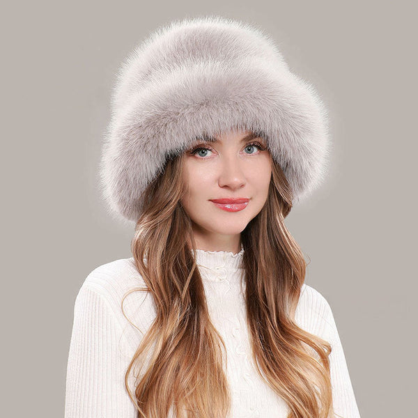 Amélia Loraine Faux Fur Winter Bucket Hat
