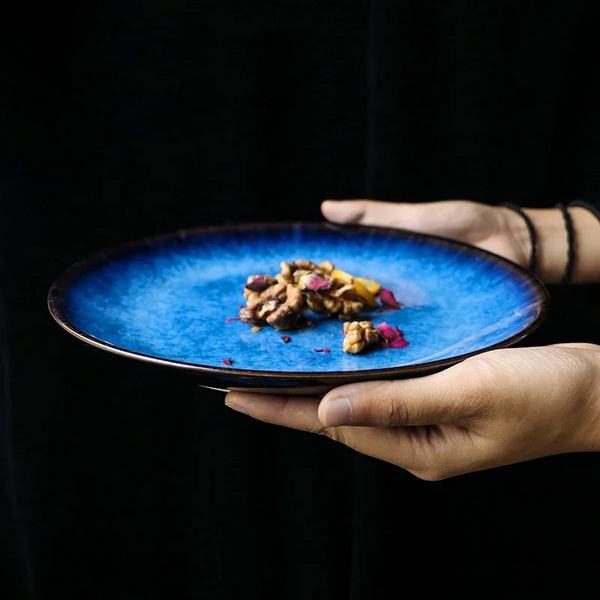 Aurelia Blue Luxury Plates