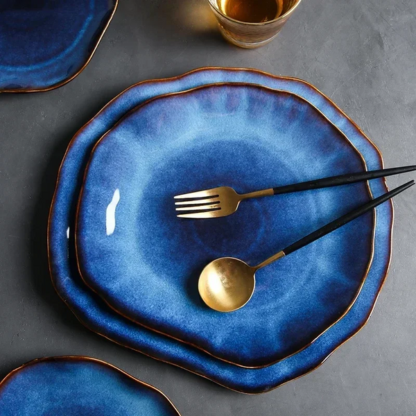 Indigo Crest Luxury Plates