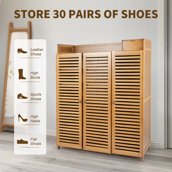 Woodvera Bamboo Shoe Rack