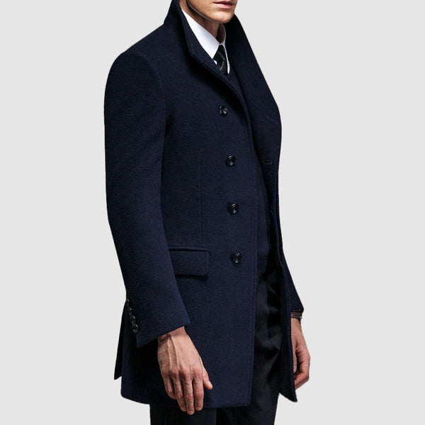 Men’s Merino Wool Blend Overcoat