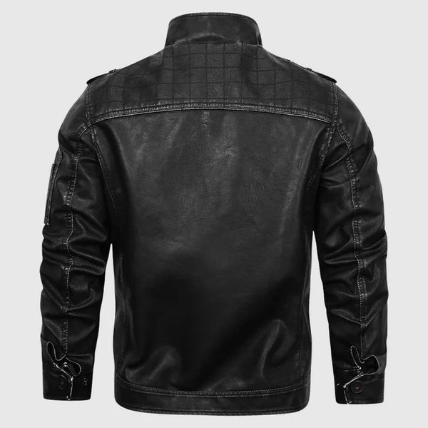 Harrison Shadow Biker Leather Jacket