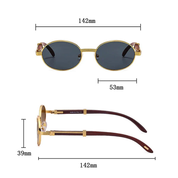 Torino Oval Sunglasses