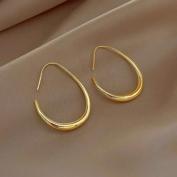 Terra Teardrop Hoop Earrings