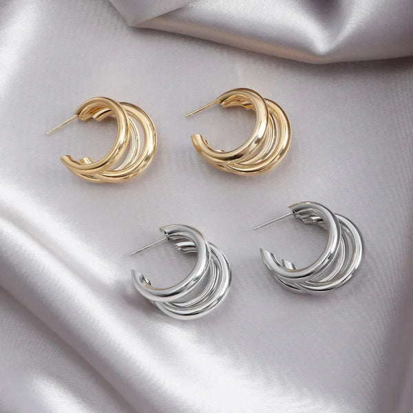 Solance Stacked Hoop Earrings