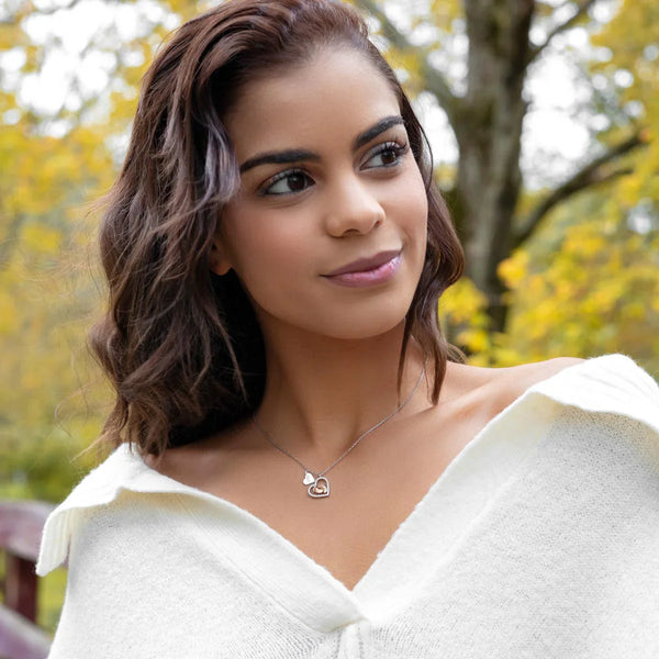 To My Mommy - Baby Feet Heart Pendant Necklace Gift Set