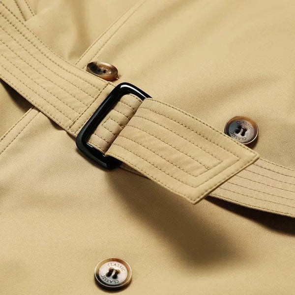 Stroman Men’s Timeless Double-Breasted Overcoat