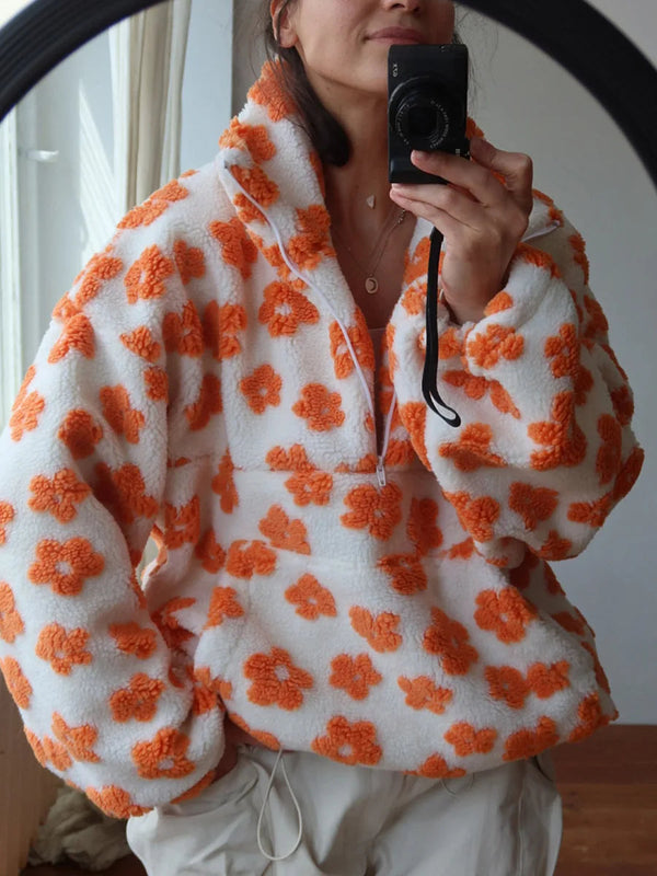 Cottage Bloom Half-Zip Pullover