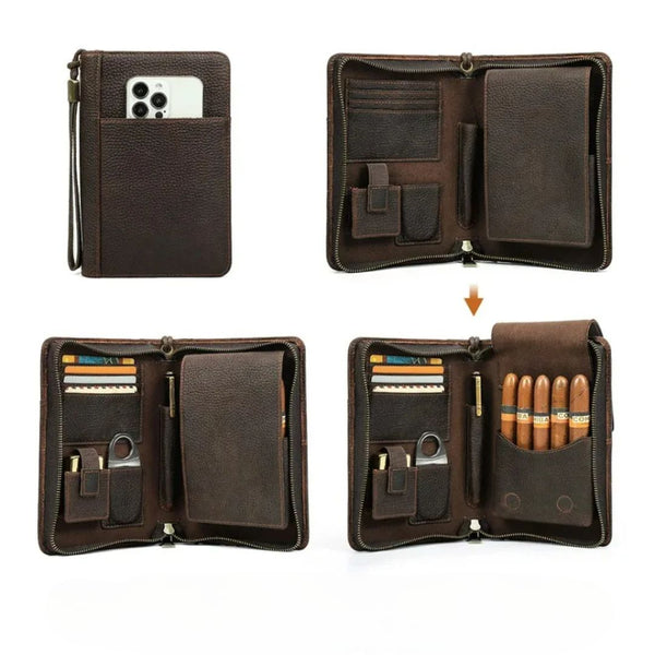 Harold Leather Cigar Case