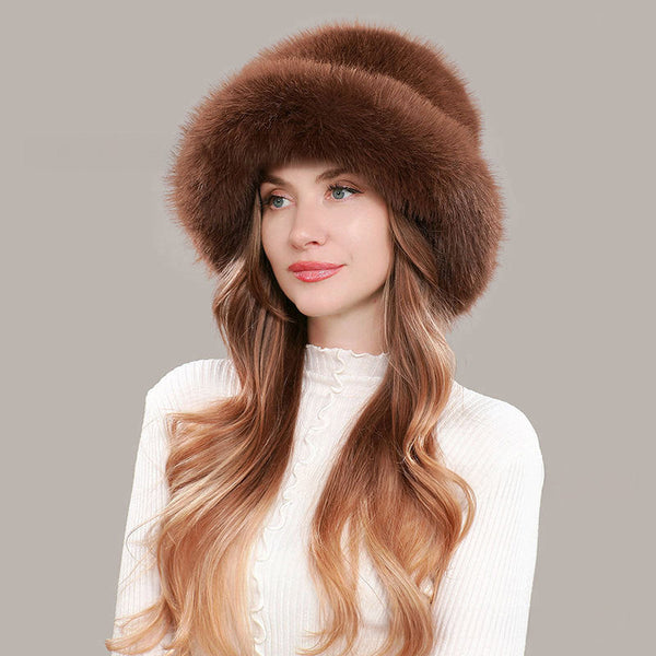 Amélia Loraine Faux Fur Winter Bucket Hat