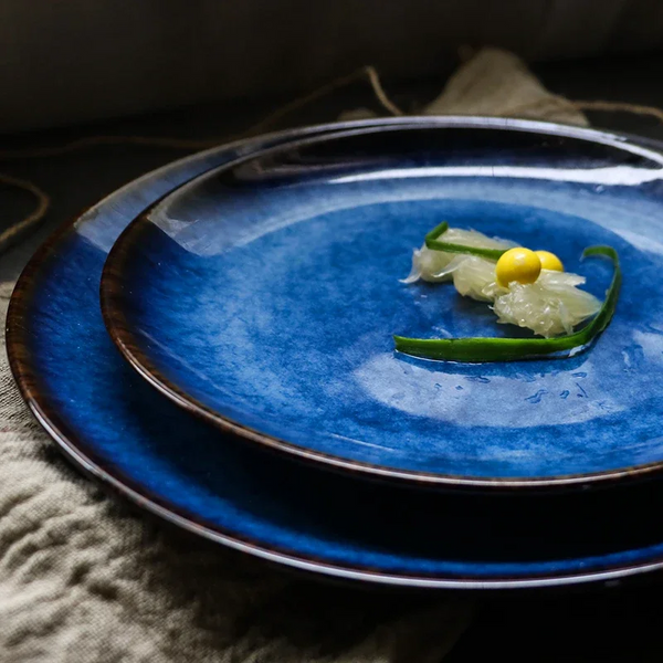 Aurelia Blue Luxury Plates