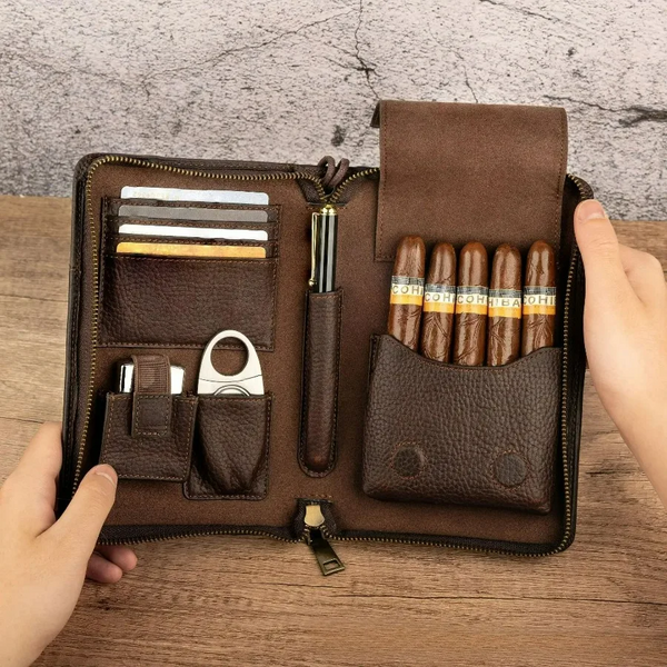 Harold Leather Cigar Case