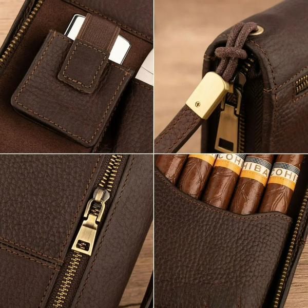 Harold Leather Cigar Case