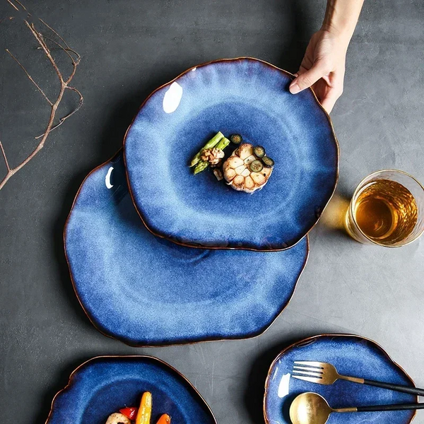 Indigo Crest Luxury Plates