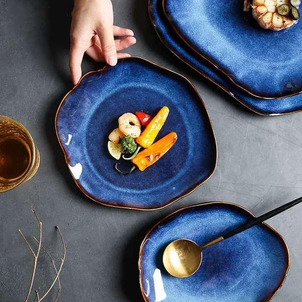 Indigo Crest Luxury Plates