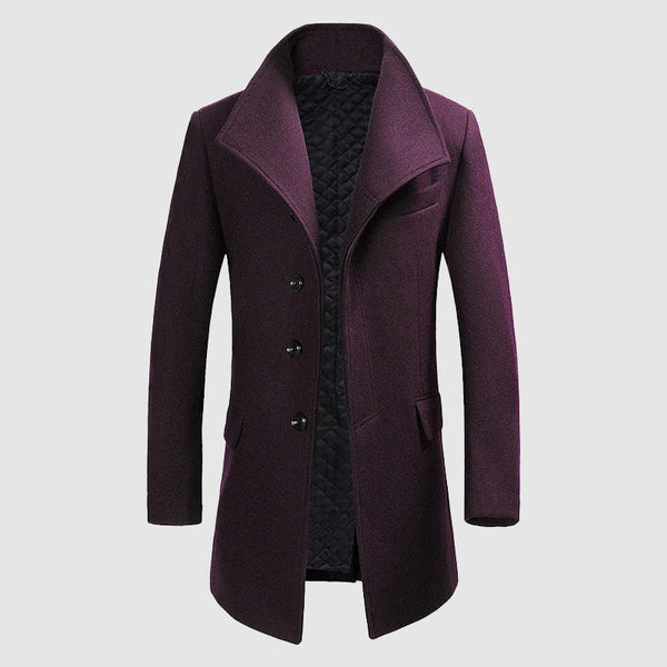 Men’s Merino Wool Blend Overcoat