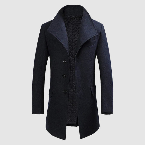Men’s Merino Wool Blend Overcoat