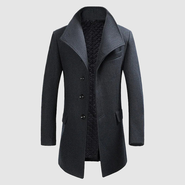 Men’s Merino Wool Blend Overcoat