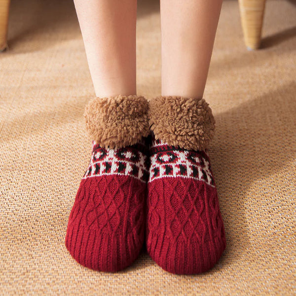 Fire Pit Cozy Luxe Anti-Slip Socks