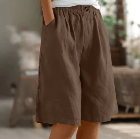 Harbor Loose Linen Shorts