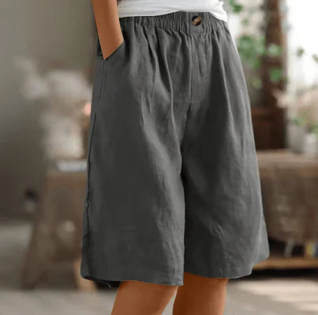 Harbor Loose Linen Shorts