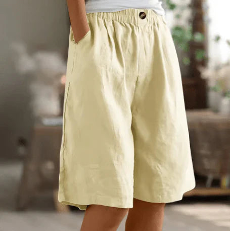Harbor Loose Linen Shorts