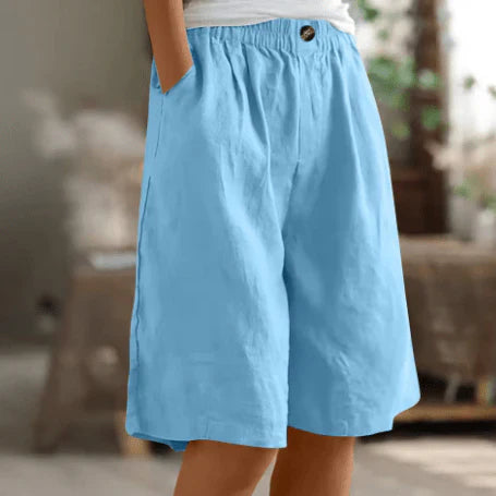 Harbor Loose Linen Shorts