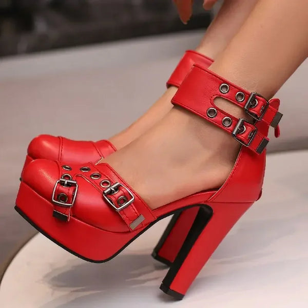 Velvra Strap Heels