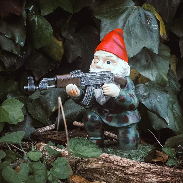 Tactical Team Garden Gnome Soldiers