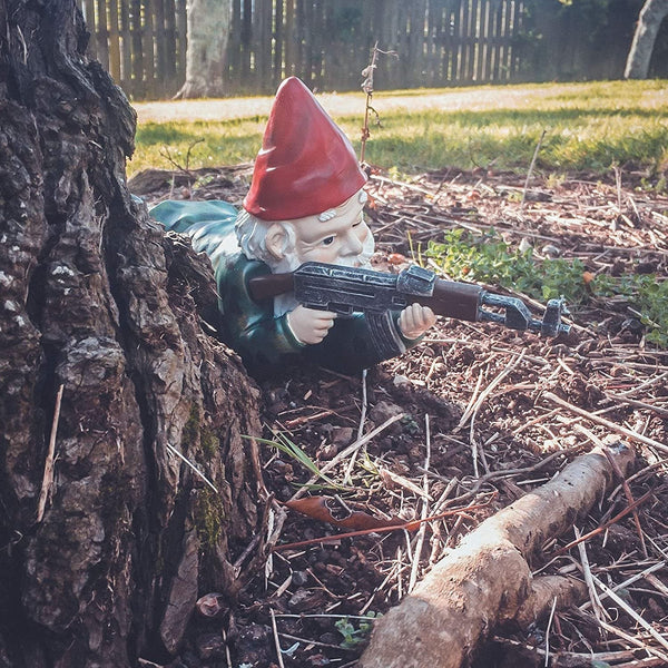 Tactical Team Garden Gnome Soldiers