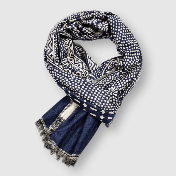 Liora Varenne Noir Cotton Scarf