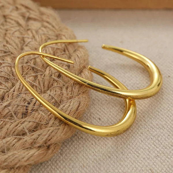 Terra Teardrop Hoop Earrings