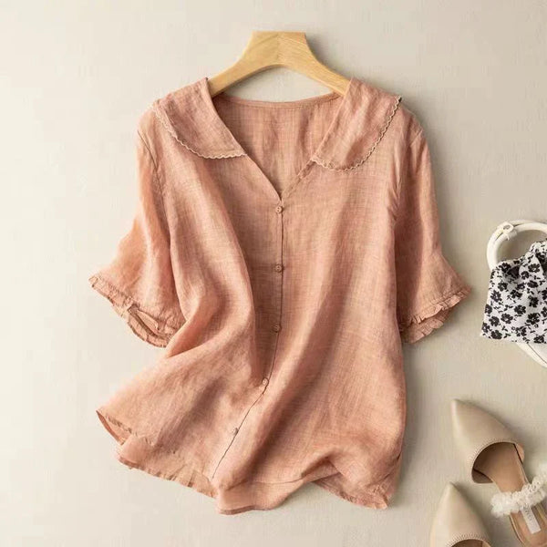 Alina Linen Blouse