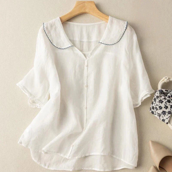 Alina Linen Blouse