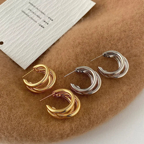 Solance Stacked Hoop Earrings